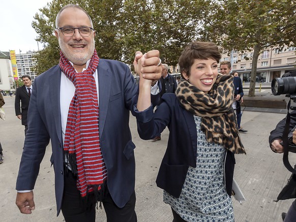 Die Grüne Lisa Mazzone und der Sozialdemokrat Carlo Sommaruga gewinnen die Ständeratswahlen im Kanton Genf.