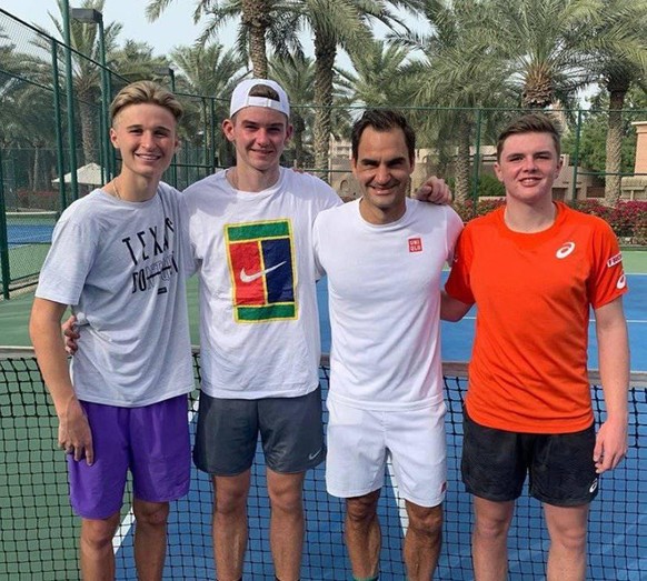 Ried, Kym und Stricker folgen dem Beispiel von Roger Federer.