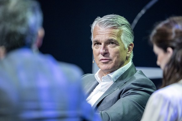 Der CEO der UBS, Sergio Ermotti anlaesslich des Swiss Media Forum vom Donnerstag, 23. Mai 2023 im KKL in Luzern. (KEYSTONE/Urs Flueeler)