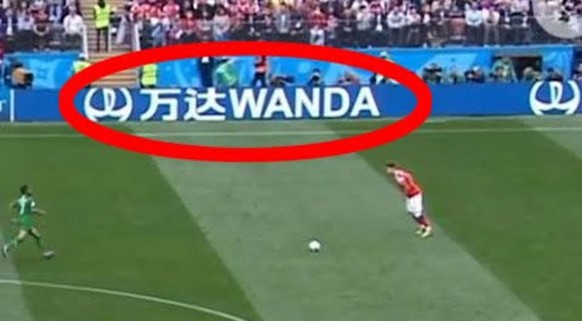 Wanda, Coca-Cola und dann Gazprom – das Defilée der WM-Sponsoren.