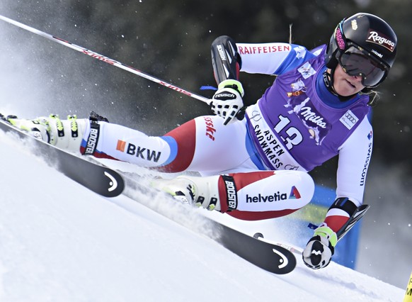 Wie auf Schienen war Lara Gut in Aspen unterwegs.