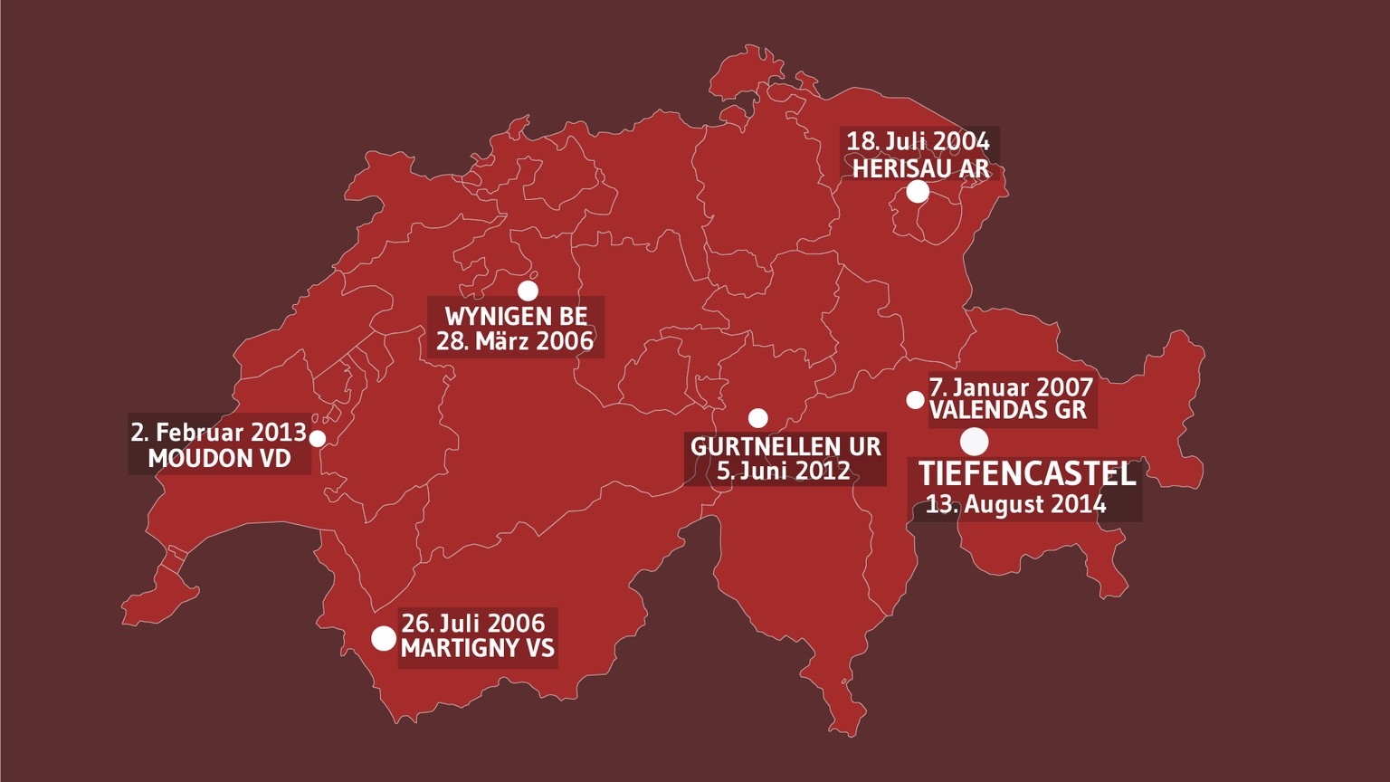 In den letzten zehn Jahren kam es zu sieben Zugunglücken wegen Erdrutschen.