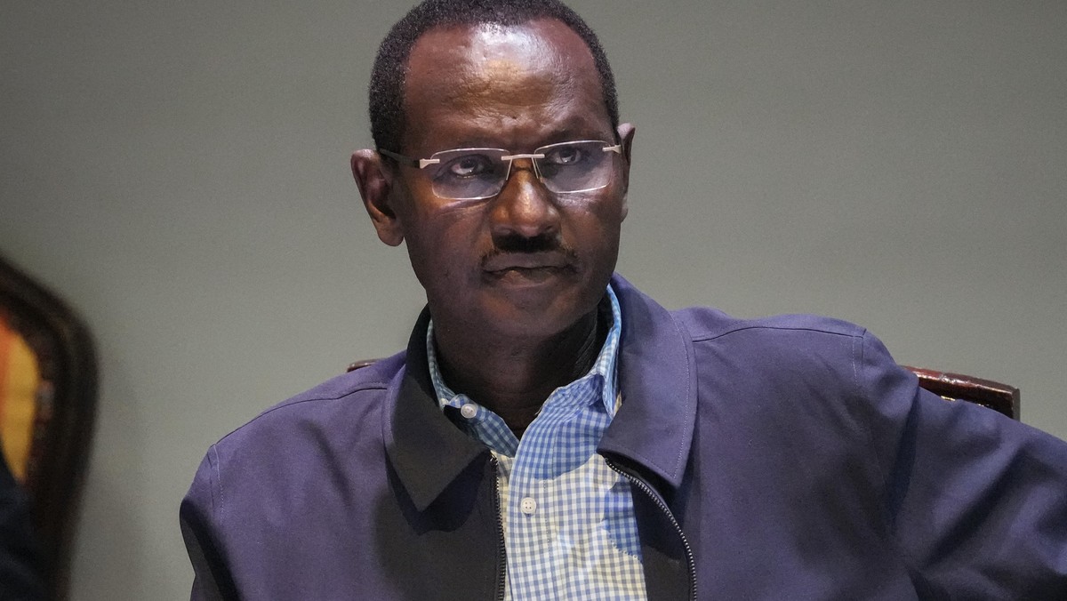 Chief of Staff of Ethiopian Armed Forces Field Marshall Birhanu Jula attends continuing peace talks between Ethiopia's government and Tigray regional representatives, in Nairobi, Kenya Monday, No ...