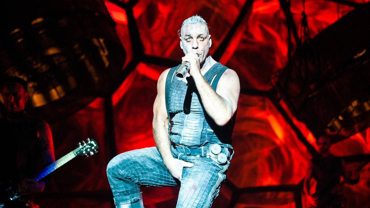 MOSCOW, RUSSIA - FEBRUARY 10, 2012: German heavy-metal band Rammstein performing live at Olimpiysky Stadium