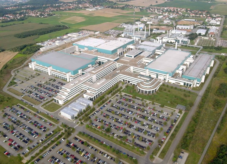 Globalfoundries-Chipfabrik bei Dresden: Ein wichtiges Zentrum der europäischen Mikrochip-Industrie liegt seit DDR-Zeiten im ostdeutschen Sachsen.