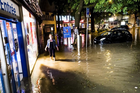 Regenrekord in Lausanne im Juni 2018.