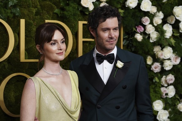 Leighton Meester, left, and Adam Brody arrive at the 82nd Golden Globes on Sunday, Jan. 5, 2025, at the Beverly Hilton in Beverly Hills, Calif. (Photo by Jordan Strauss/Invision/AP)
Leighton Meester,A ...