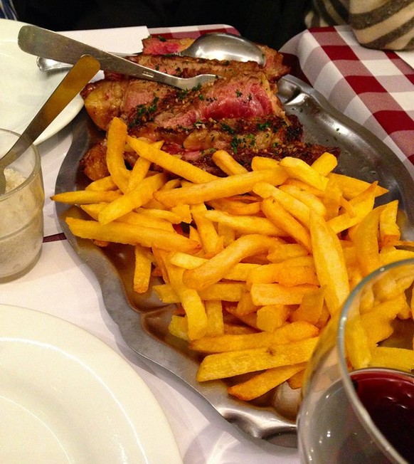 restaurants oliver baroni europa usa le gavroche paris steak cote de boeuf rindfleisch fleisch frites pommes chips essen food französisch
