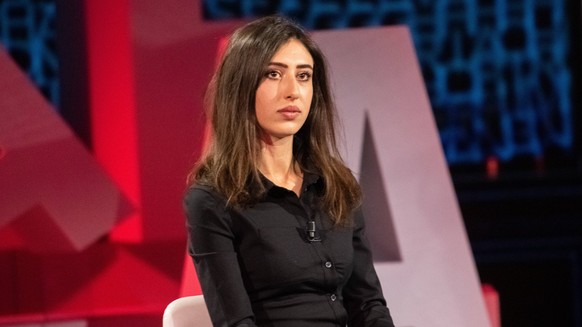 Italian journalist Cecilia Sala guest at the tv program Le Parole. Milan Italy, March 12th, 2022 Milan Italy - ZUMAm169 20220212_zac_m169_163 Copyright: xElenaxDixVincenzox