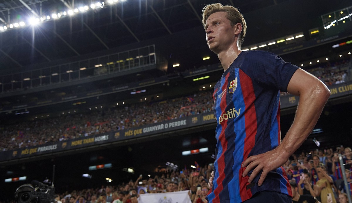 FC Barcelona, Barca v Pumas UNAM - Joan Gamper Trophy Frenkie de Jong of Barcelona during the Joan Gamper Trophy, friendly presentation match between FC Barcelona and Pumas UNAM at Spotify Camp Nou on ...