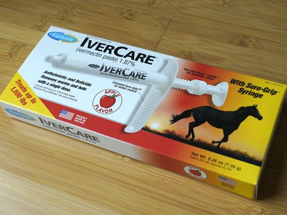 An IverCare brand package containing a syringe of ivermectin âÄ&amp;#x201d; a drug used to kill worms and other parasites âÄ&amp;#x201d; intended for use in horses only, is shown Friday, Sept. 10, 202 ...