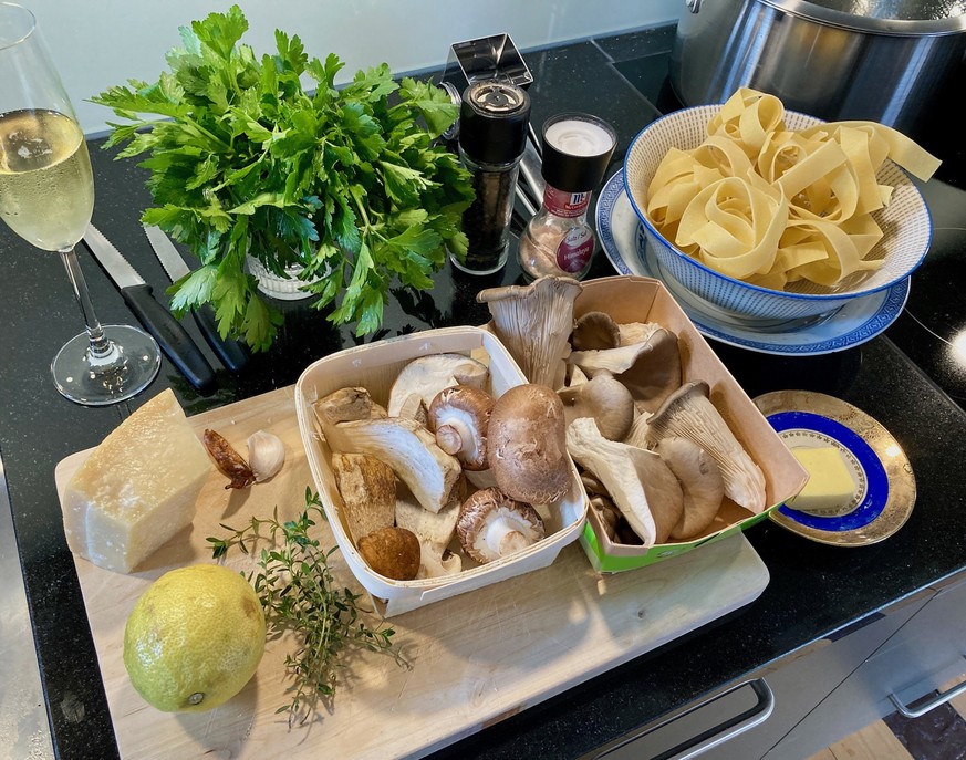 Pasta con funghi vari kochen essen food italien italinisches essen cucina italiana pilz