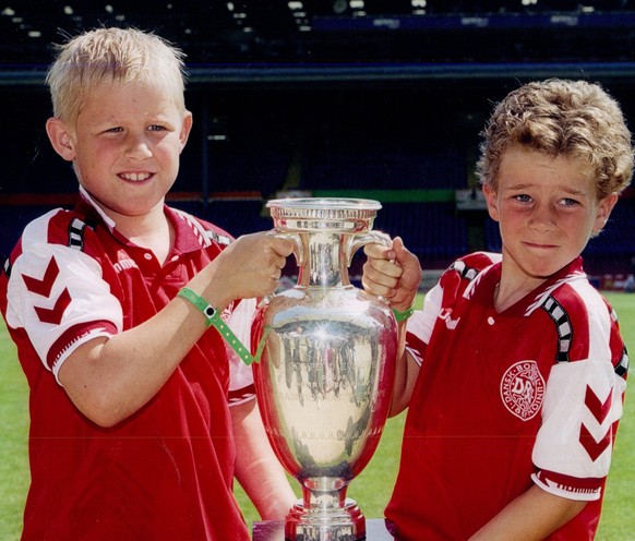 IMAGO / Shutterstock

Mandatory Credit: Photo by Andy Hooper/ANL/Shutterstock (1476514a) Kasper Schmeichel (l) Son Of Peter Schmeichel And Nicolai Laudrup Son Of Brian Laudrup. Kasper Schmeichel (l) S ...