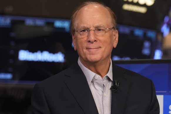 BlackRock Inc. CEO Larry Fink, is interviewed on the floor of the New York Stock Exchange, Friday, April 11, 2025. (AP Photo/Richard Drew)
Financial Markets Wall Street