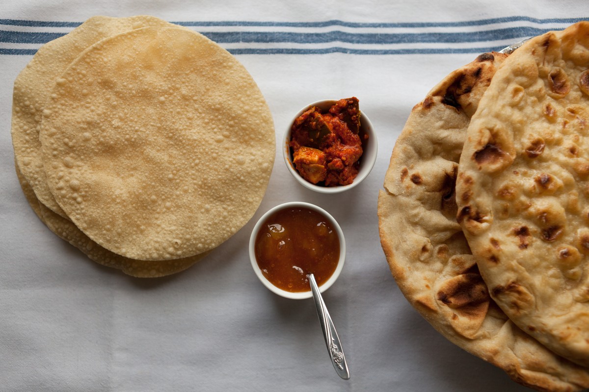 papads poppadoms naan brot indisches essen