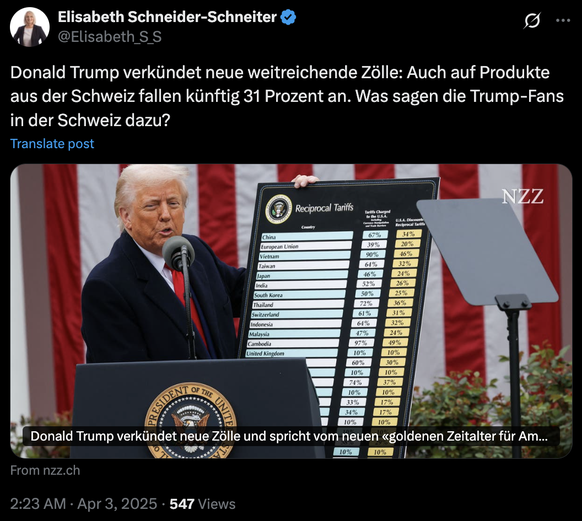 Statement Schneider-Schneiter