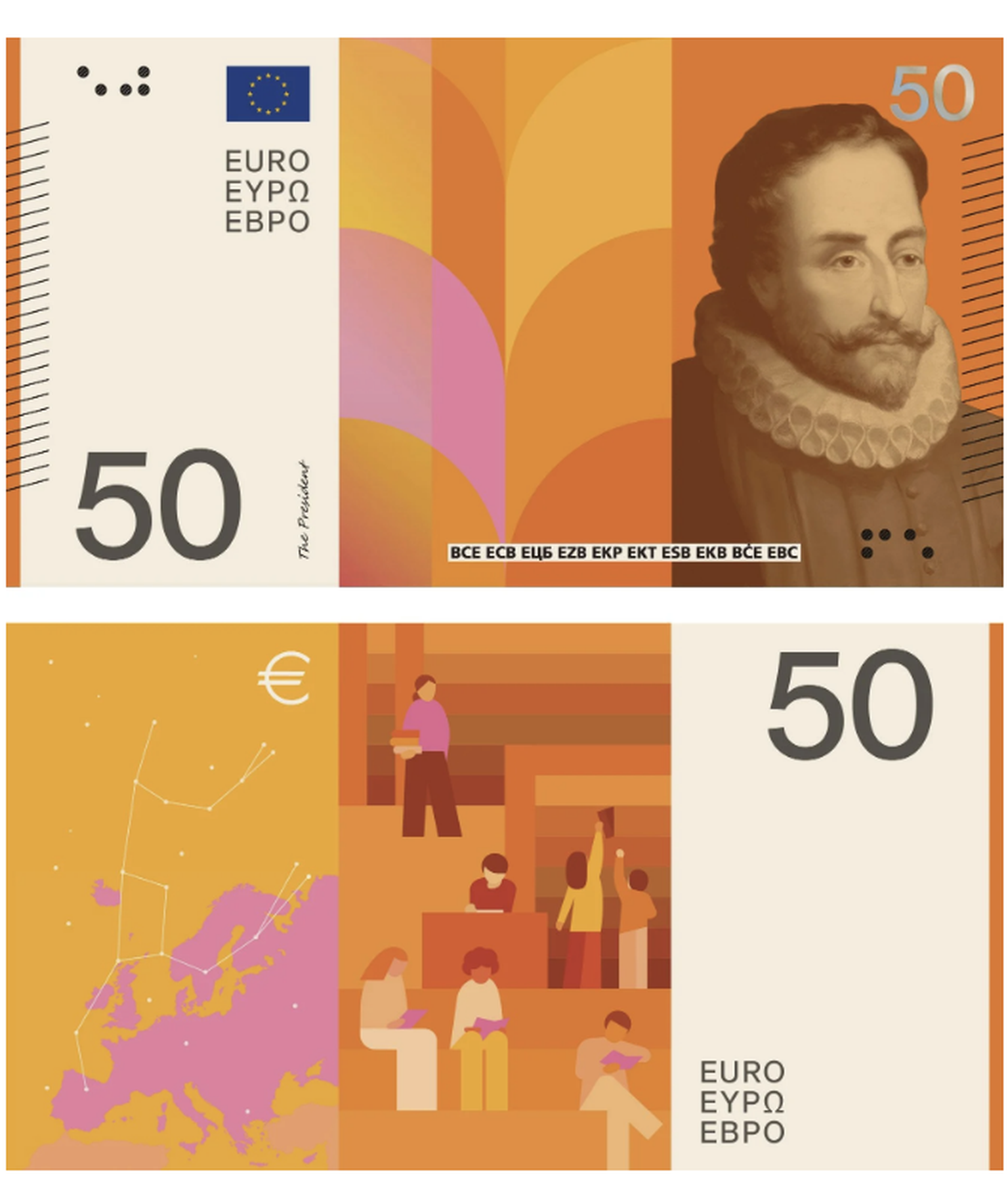 Neue Euronoten: Die verschiedenen Designs