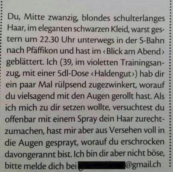 Warum hat man den «Blick am Abend» gelesen? Wegen des Schatzchästlis! 16 lustige Beispiele
Ob er sie gefunden hat? 😅