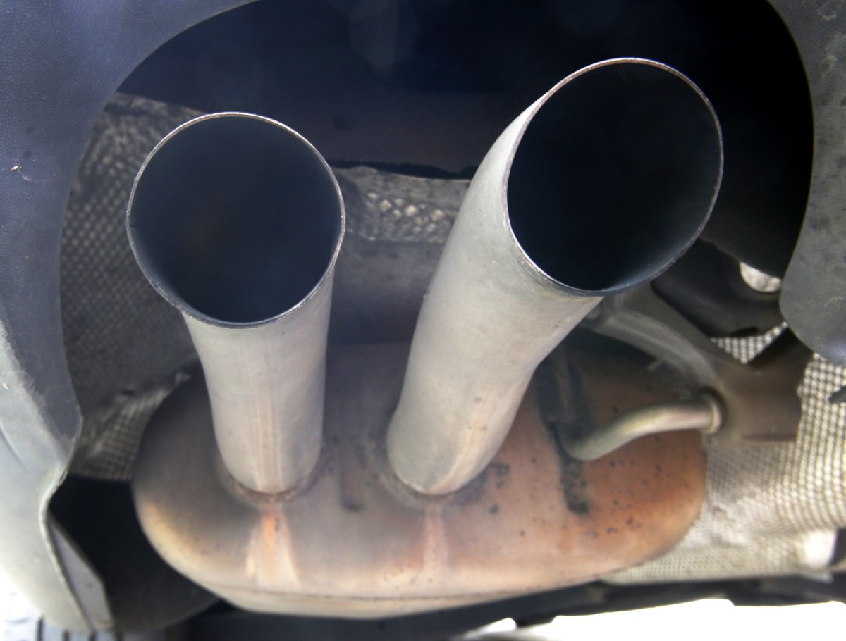 Kommt mehr raus als angegeben: Volkswagen-Auspuff.