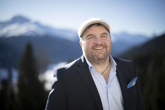 Spengler cup president Marc Gianola poses for a picture during the traditional Schatzalp VIP event on the sideline of the 97th Spengler Cup ice hockey tournament in Davos, Switzerland, on Sunday, Dece ...