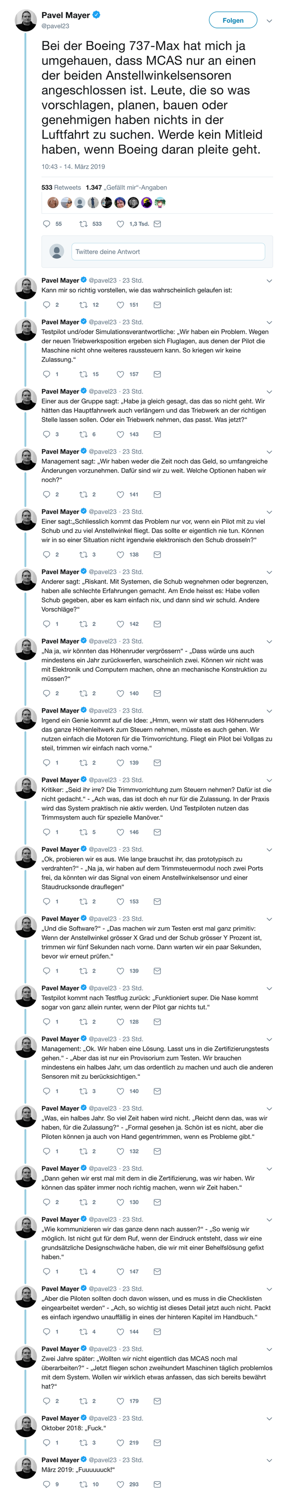 Boeing will Software innerhalb von zehn Tagen ändern
.