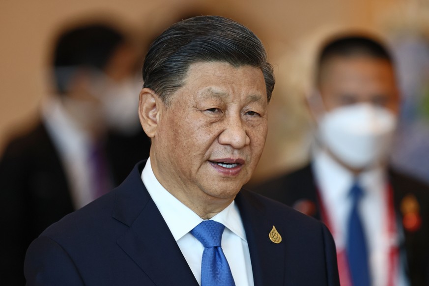 FILE - China&#039;s President Xi Jinping arrives to attend the APEC Economic Leaders Meeting during the Asia-Pacific Economic Cooperation, APEC summit, Nov. 19, 2022, in Bangkok, Thailand. China?s rul ...