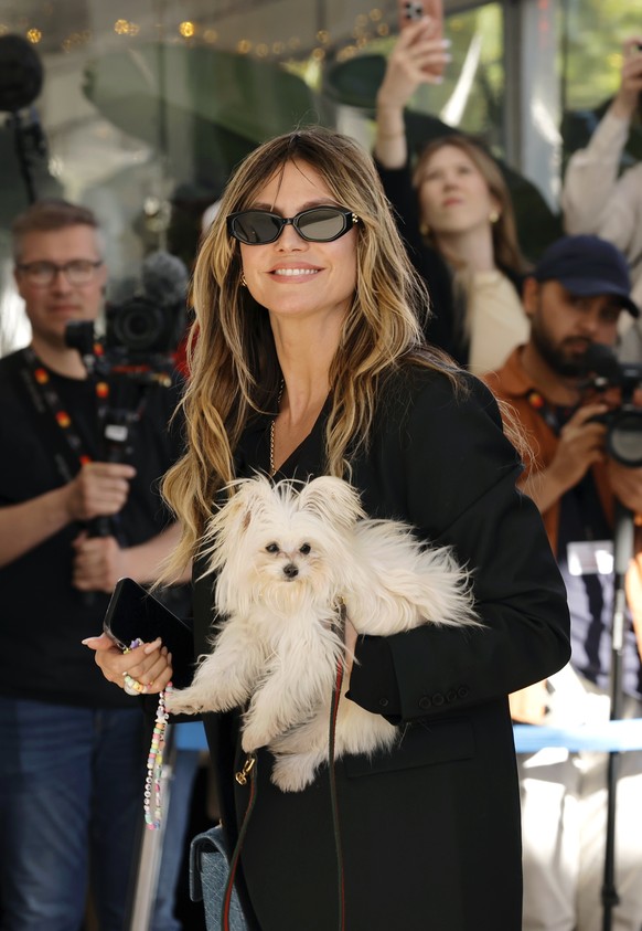 epa12947718 German-American model and television host Heidi Klum arrives ahead of the 79th annual Cannes Film Festival, in Cannes, France, 11 May 2026. The film festival runs from 12 to 23 May 2026. E ...