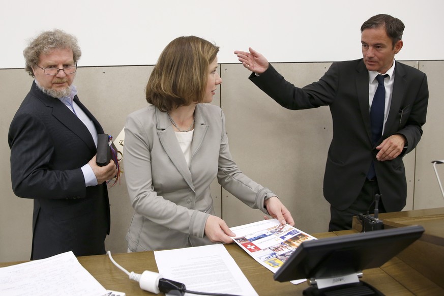 Martin Naef (rechts) und François&nbsp;Cherix werden als Co-Präsidenten amten. Sie übernehmen das Amt von Christa Markwalder