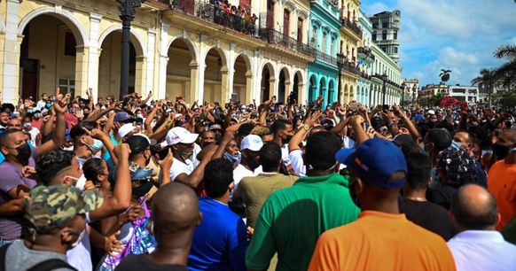 Proteste in Havana: Jetzt greift die Justiz durch.