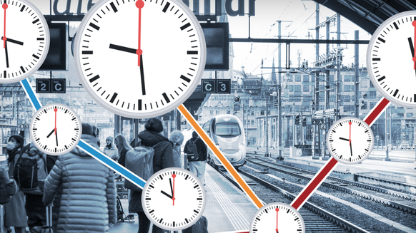Das Schweizer Zugnetz ist zuverlässig, aber nicht auf allen Strecken sind die Züge gleich pünktlich.