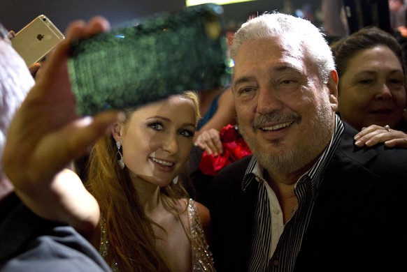 Paris Hilton mit&nbsp;Fidel Castro Diaz-Balart.