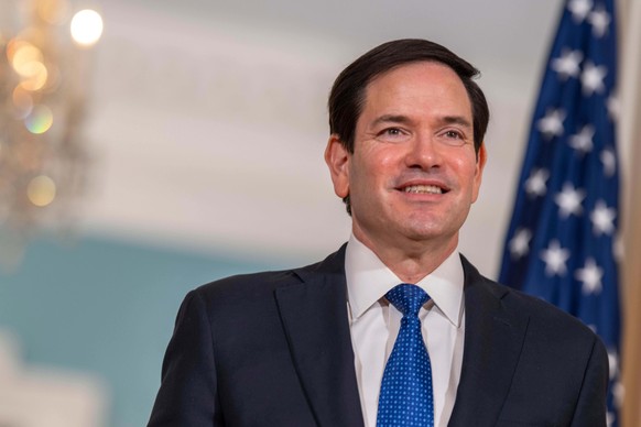 Secretary Marco Rubio meets with Belgian Foreign Minister Maxime Prévot at the State Department, Tuesday, Jan. 6, 2026 in Washington. (AP Phoro/Kevin Wolf)
Marco Rubio,Maxime Prévot