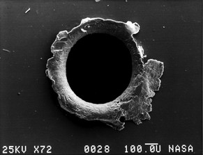 Weltraumschrott hat ein Loch in einen NASA-Satelliten gerissen.