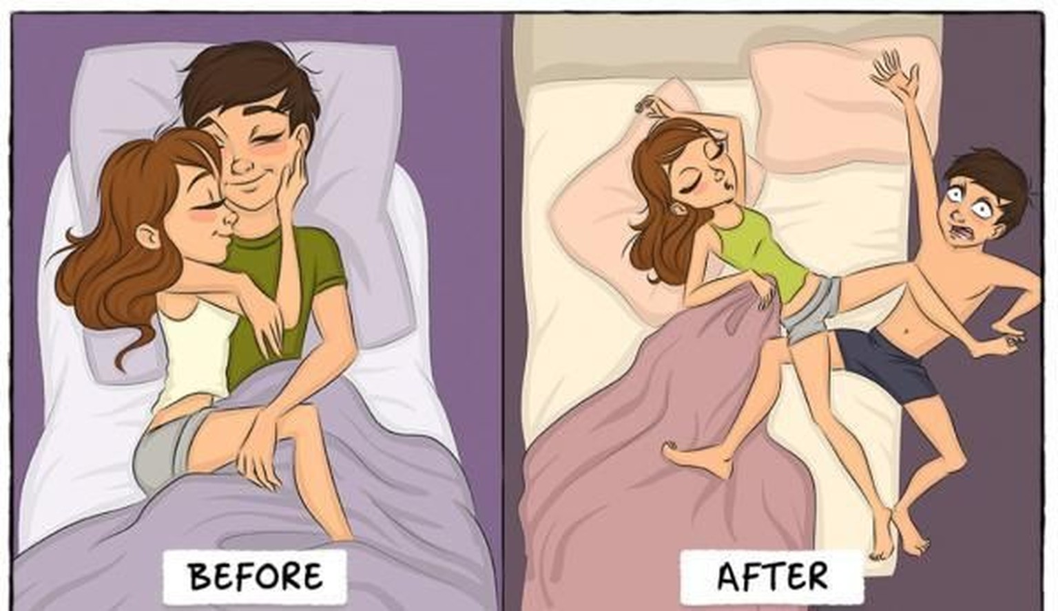 7 Cartoons Die Dein Leben Vor Und Nach Der Heirat Auf Den Punkt Bringen Watson