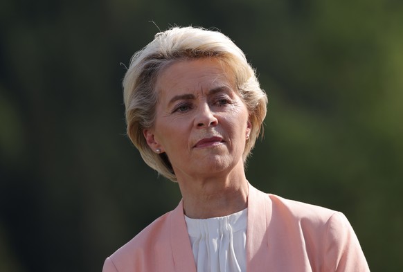 epa10035581 European Union Commission President Ursula von der Leyen listens to colleagues speaking at the 'Global Infrastructure' side event during the G7 summit at Schloss Elmau, near Garmisch-Partenkirchen, Germany, 26 June 2022. Leaders of the G7 group of nations are officially coming together under the motto: 'progress towards an equitable world' and will discuss global issues including war, climate change, hunger, poverty and health. Overshadowing this year's summit is the ongoing Russian war in Ukraine.  EPA/Sean Gallup / POOL
