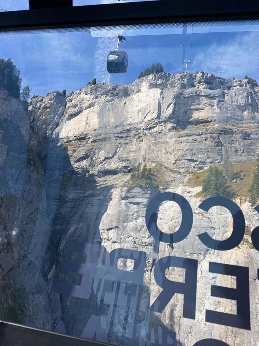 Flims Cassons Segnesboden Milchseilbahn