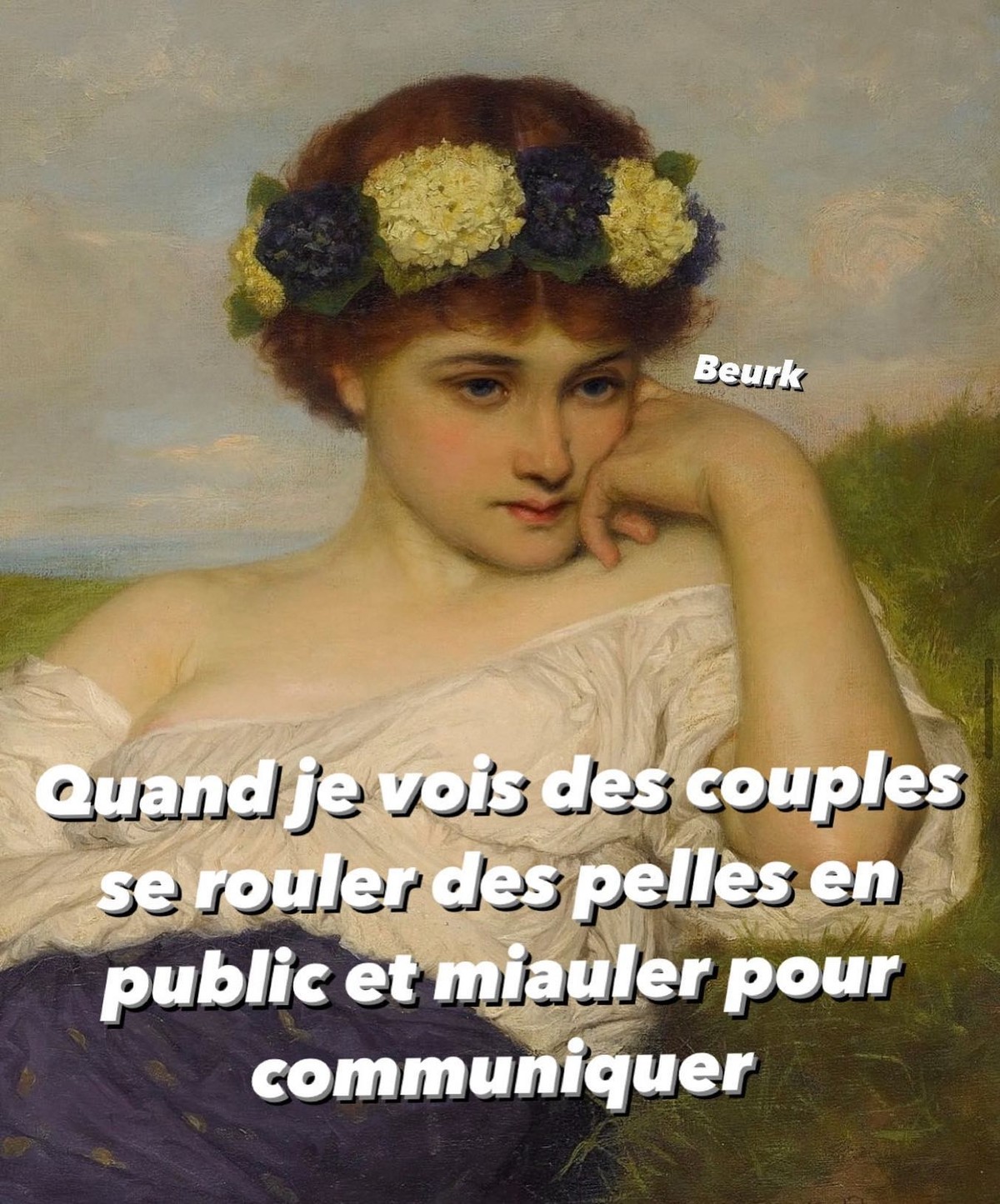 Je savais pas comment illustrer, alors voici des mèmes avec de l'art qui parlent d'amour (ou pas).