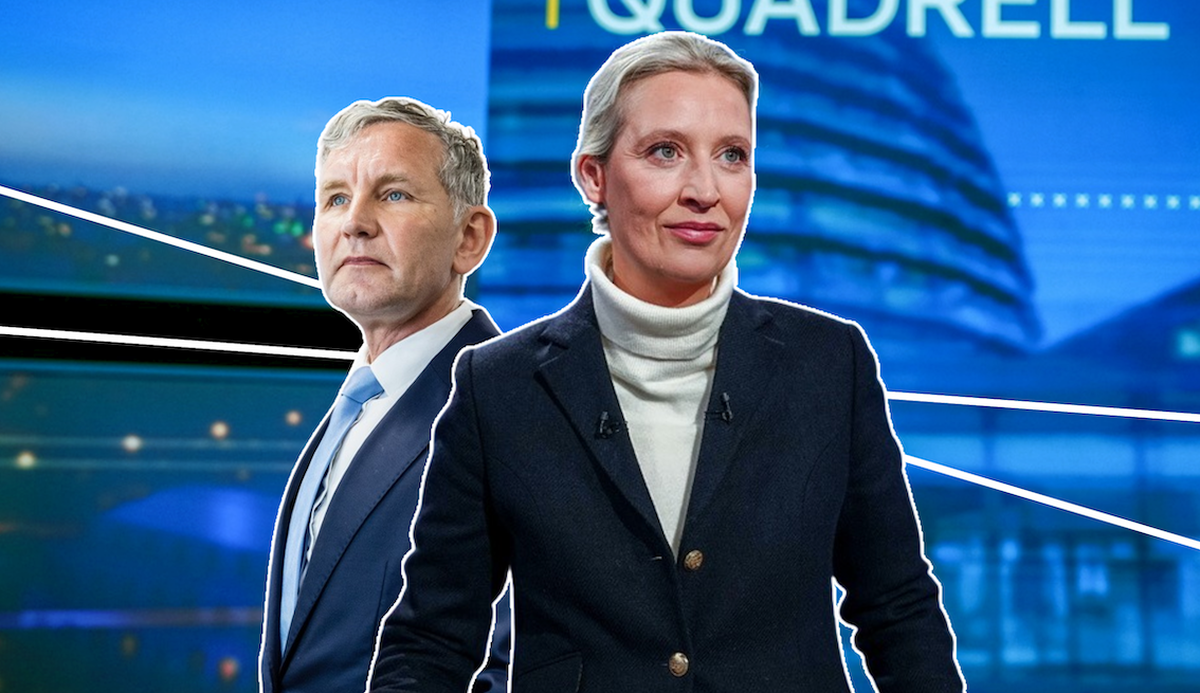 Björn Höcke et Alice Weidel sont les visages de l'AFD.