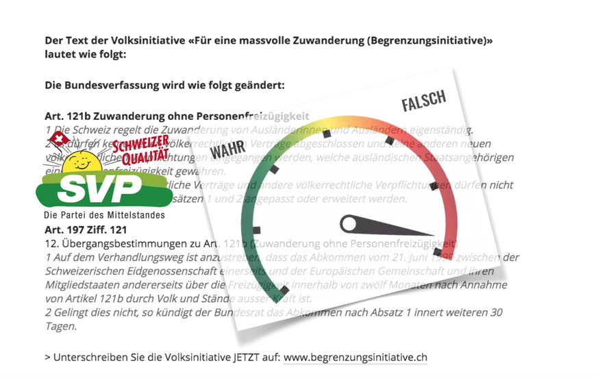 Masslose Zuwanderung? Von wegen! Die Begrenzungs-Initiative der SVP im Faktencheck