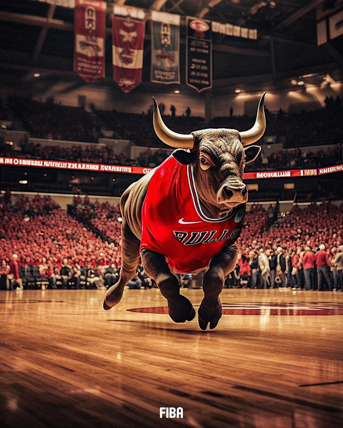 La mythique franchise de Chicago, par laquelle Michael Jordan est passé, est représentée par un Bull, soit en français un taureau. L'intro d'avant-match au United Center, avant que ne retentisse «Siri ...