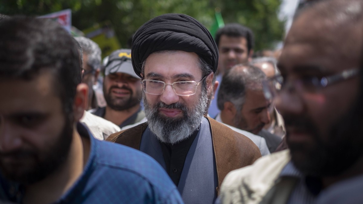 Mojtaba Khamenei, Son Of Irans Supreme Leader May 31, 2019 file photo shows, Son of Irans Supreme Leader Ayatollah Ali Khamenei, Mojtaba Khamenei, attends a demonstration to mark Jerusalem day in Tehr ...