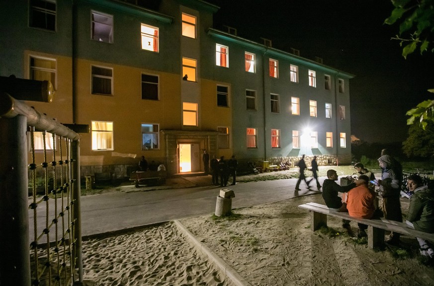 Das Flüchtlingsheim in Saalfeld, Thüringen.