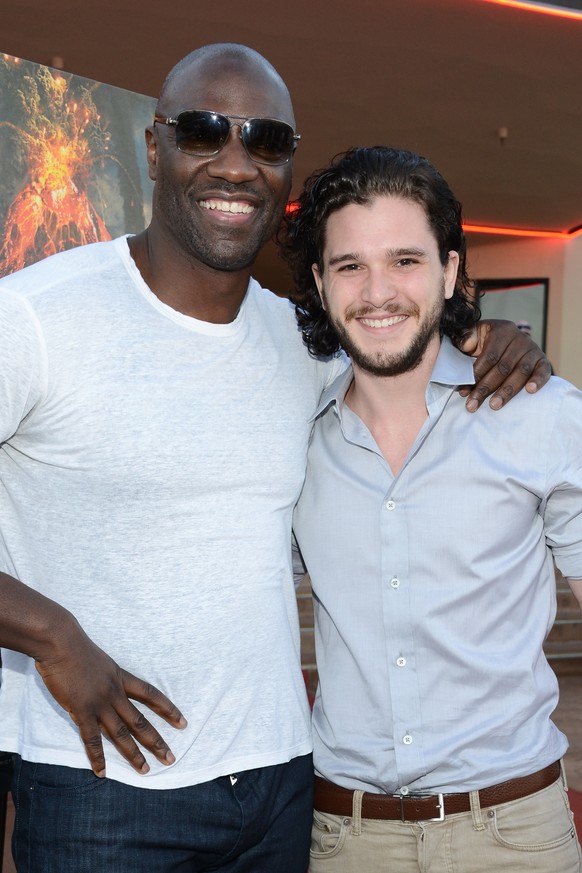 Adewale Akinnuoye-Agbaje und Kit Harington in San Diego.