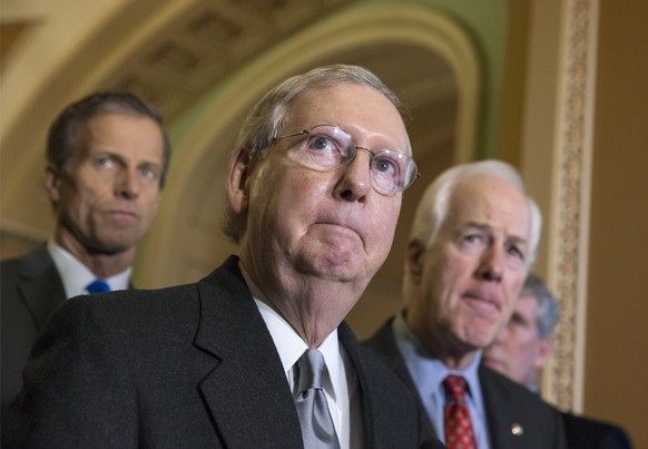 Hat gar keine Freude am Klimavertrag:&nbsp;Mitch McConnell, führender Republikaner im Senat.