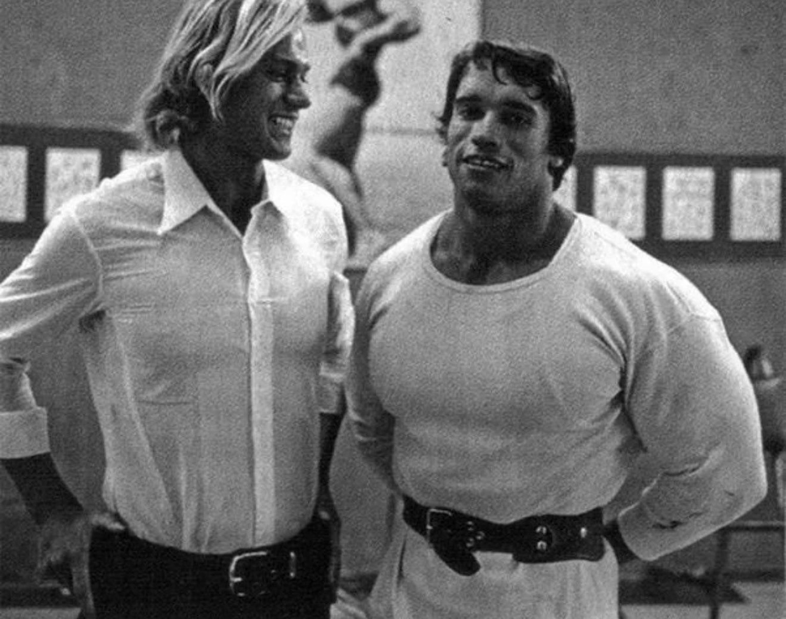 Arnold Schwarzenegger with his older brother Meinhard, 1967. Meinhard, died in a car crash on May 20, 1971. He was driving drunk and died instantly. Arnold did not attend his funeral.