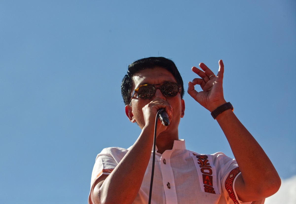 FILE - President, Andry Rajoelina, addresses supporters at an election rally in Antananarivo, Sunday Nov. 12, 2023. (AP Photo/Alexander Joe, File)
Madagascar Protests