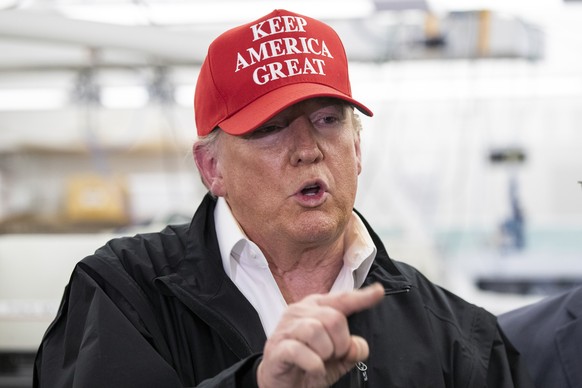 President Donald Trump speaks during a meeting about the coronavirus at the Centers for Disease Control and Prevention, Friday, March 6, 2020, in Atlanta. (AP Photo/Alex Brandon)
Donald Trump