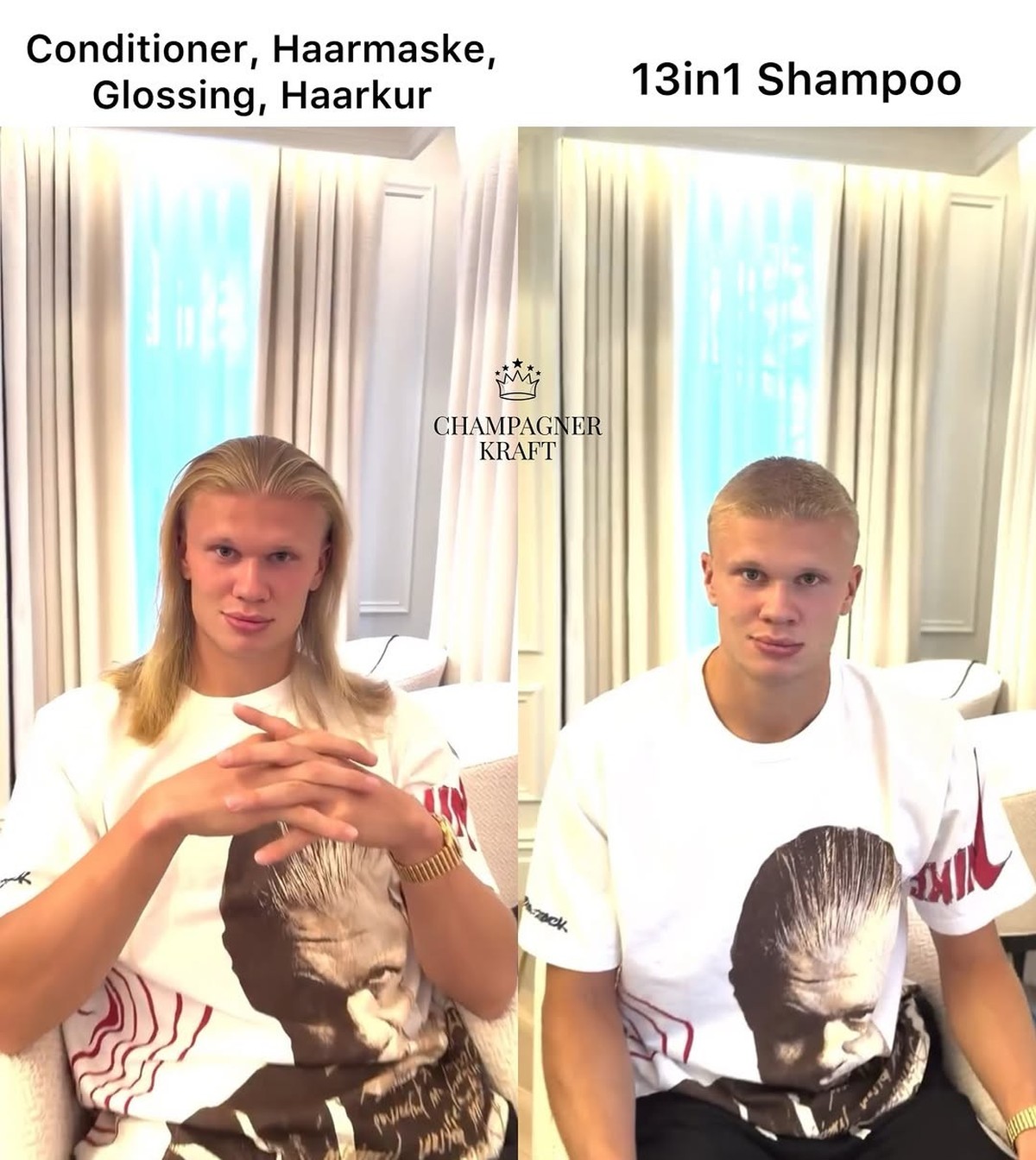Haalands neue Frisur: Die besten Memes aus dem Netz