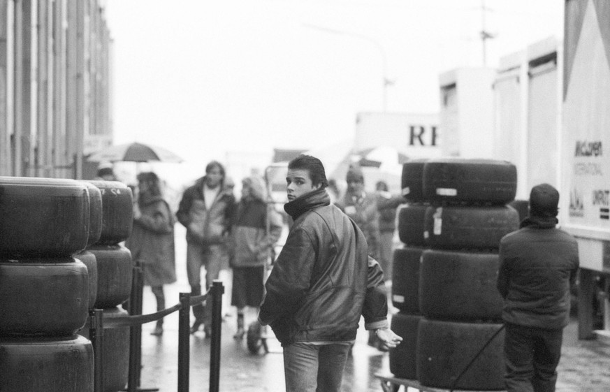 Stephanie von Monaco beim Grand Prix am Nürburgring im Oktober 1984 Frau TV Fernsehen Musik Gesang Fotomodell Pop Popmusik Popsängerin