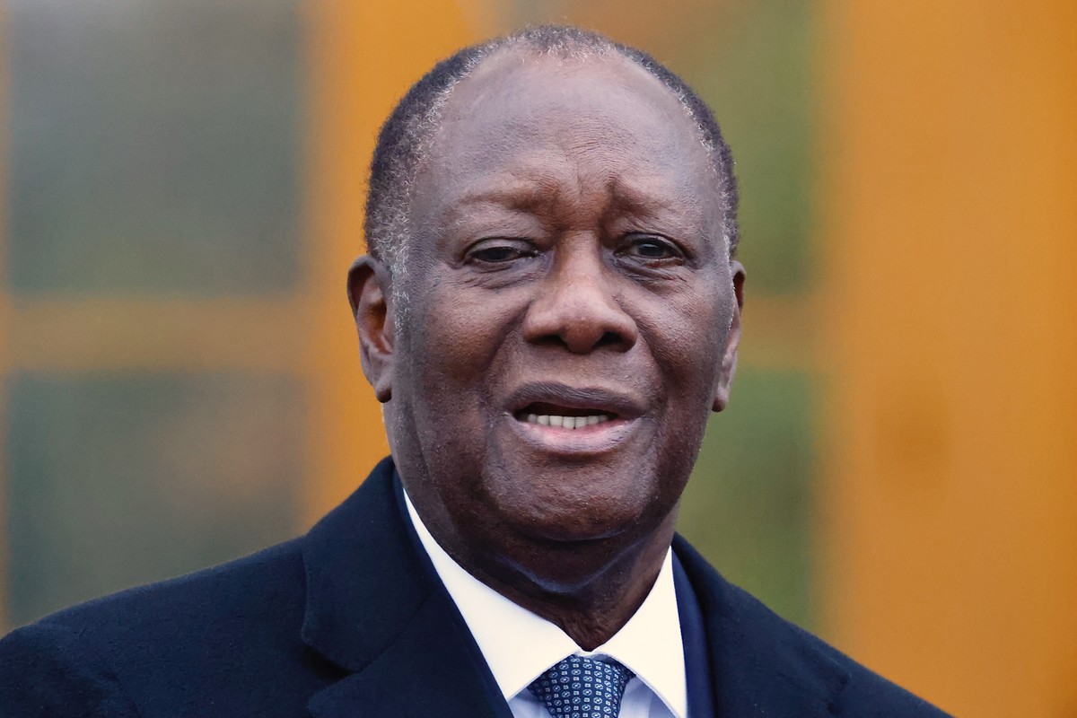 epa10985888 Ivory Coast President Alassane Ouattara arrives for the Compact with Africa (CwA) conference at the Bellevue Palace in Berlin, Germany, 20 November 2023. The 'Compact with Africa' ...